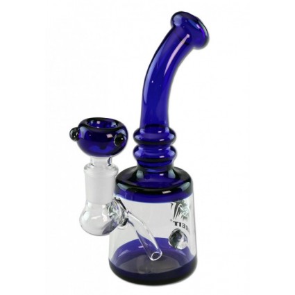 Breit Glass Bong clear blue